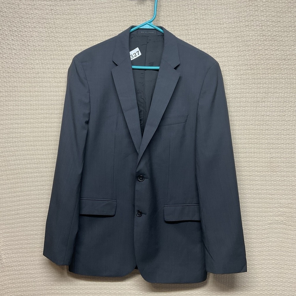 Hugo Boss Super 100 Blazer Sport Coat 40R VirginWool Gray 2 Button Double Vented